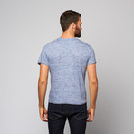 Artistry in Motion // Raino Henley Tee // Medium Blue (L)