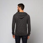 Artistry in Motion // Raino Henley Hooded Top // Charcoal (XL)