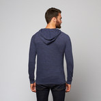 Artistry in Motion // Raino Henley Hooded Top // Navy (XL)