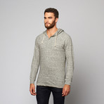 Artistry in Motion // Raino Henley Hooded Top // Grey (M)