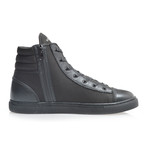 Zip High Top Sneaker // Black (US: 8)