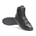 Zip High Top Sneaker // Black (US: 8)