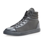 Zip High Top Sneaker // Black (US: 8)