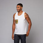 Gods & Generals // G-Camo Pocket Tank // White (3XL)