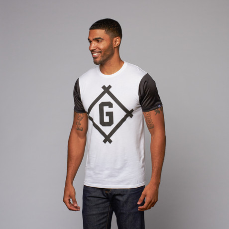 Gods & Generals // Hitter Mesh Sleeves T-Shirt // White (S)