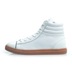 Zip High Top Sneaker // White (US: 8)