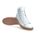 Zip High Top Sneaker // White (US: 8)