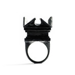 Temple Ring // Black (Size 9)