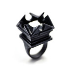 Temple Ring // Black (Size 9)