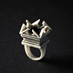 Temple Ring // White (Size 5)