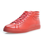 Mid-Top Leather Sneaker // Red (US: 8)