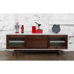 Walnut Media Unit (Black)