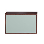 Walnut Storage Cubical // Door (Green)