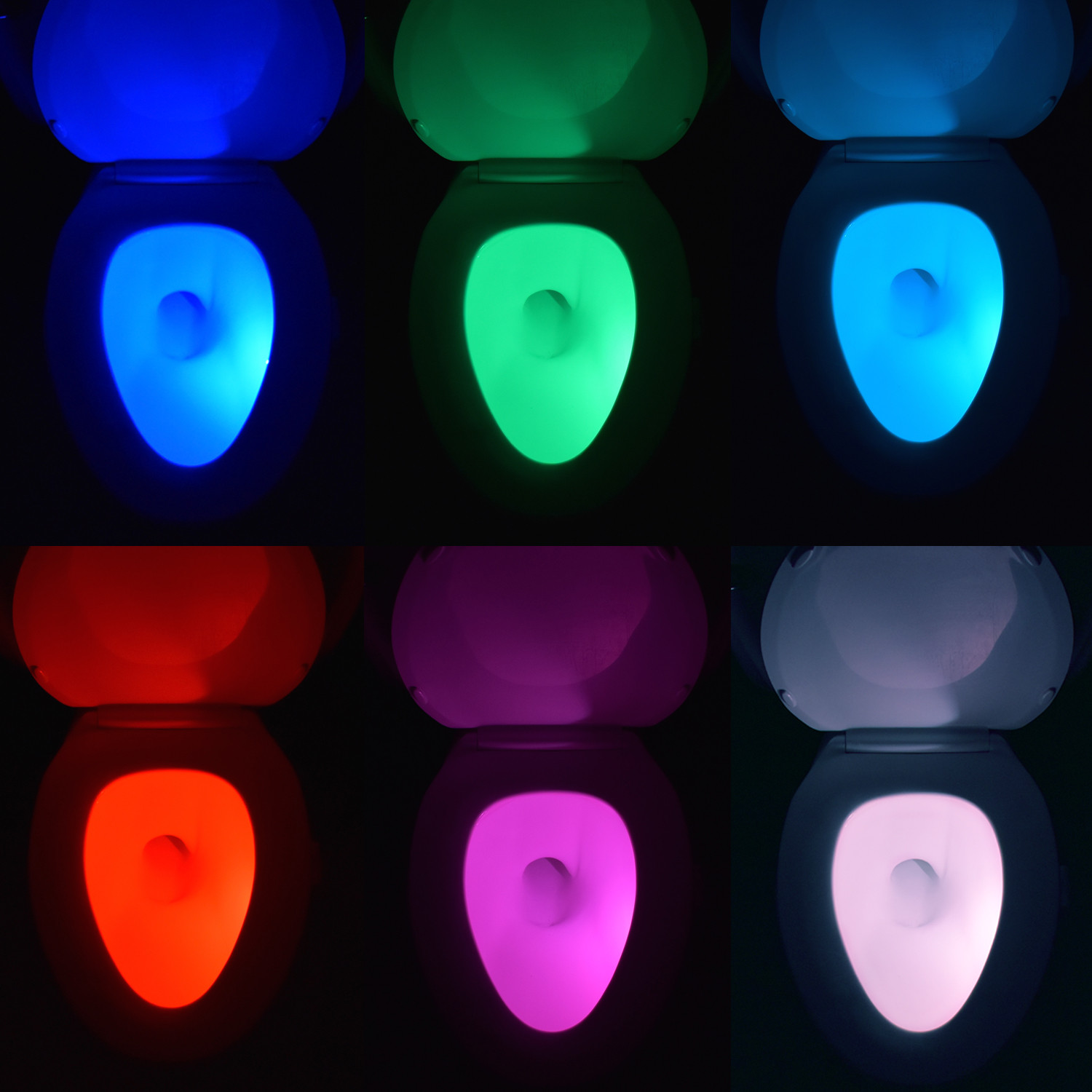 IllumiBowl Motion-Activated Bathroom Toilet Night Light