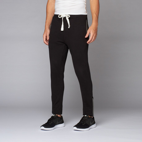 Contrast Tapered Jogger // Black (S)