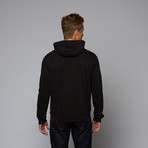 Contrast Fitted Hoodie // Black (S)