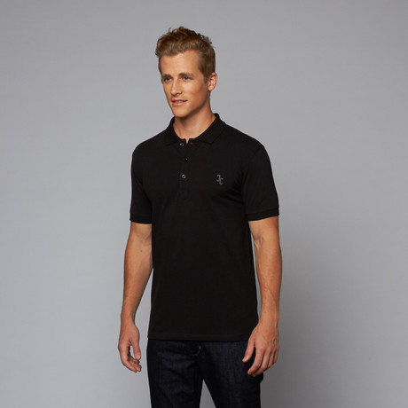 Fitted Polo // Black (S)