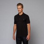 Fitted Polo // Black (XL)