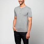 Reverse Print Henley // Feather Grey (XL)