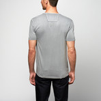 Reverse Print Henley // Feather Grey (XL)