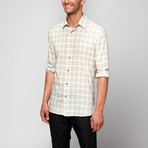 Button Up Shirt // Heather Grey Plaid (2XL)