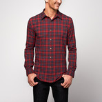 John Varvatos Star USA // Button Up Shirt // Crimson Plaid (S)