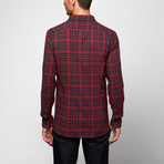 John Varvatos Star USA // Button Up Shirt // Crimson Plaid (S)