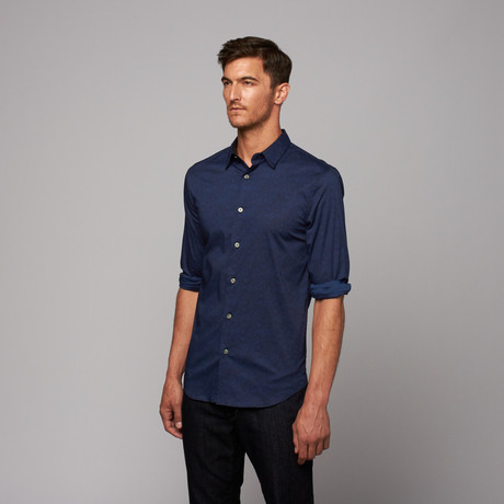 Button Up Shirt // Indigo (S)