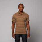 Genus Striped Polo // Cactus Stripe (XL)
