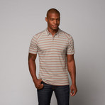 Organic Cotton Stripe Polo // Shady Stripe (L)