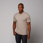 Organic Cotton Stripe Polo // Shady Stripe (L)