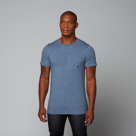 Patch Pocket Tee // Speckle Blue (S)