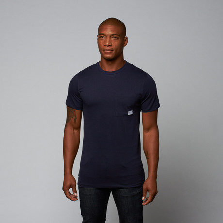Edo Crew Neck Tee // Navy (S)