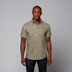 Mini Check Short Sleeve Shirt // Tan + Black (3XL)