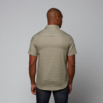 Mini Check Short Sleeve Shirt // Tan + Black (3XL)