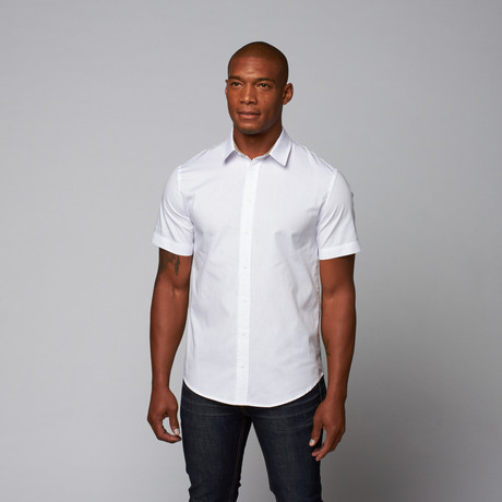 Simple Short Sleeve Shirt // White (M)