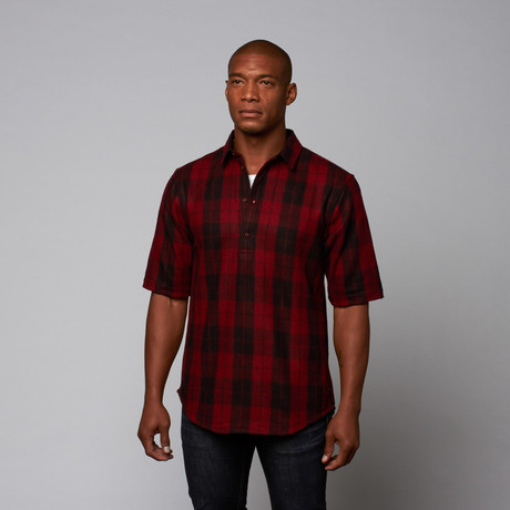 Otis Pullover Shirt // Red Check (S)