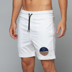 Los Angeles Board Shorts // White (3XL)