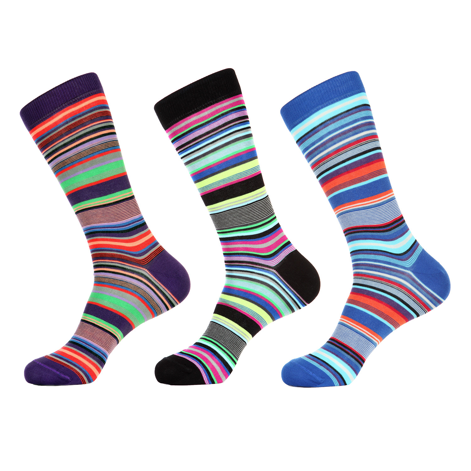 Random Striped Socks // Pack of 3 - Jared Lang Socks - Touch of Modern