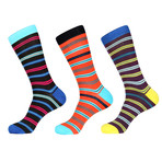 Double Striped Socks // Pack of 3