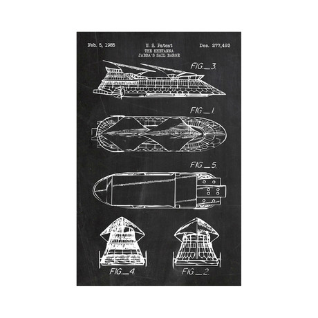 Star Wars Vehicles // "The Khetanna" Jabba's Sail Barge (Chalkboard)