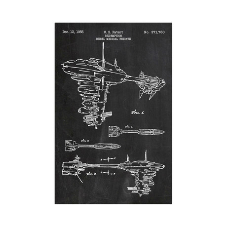 Star Wars Vehicles // "Redemption" Rebel Medical Frigate (Chalkboard)