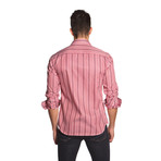 THOMAS Button-Up Shirt // Red Stripe (S)