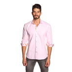 THOMAS Button Up Shirt // Baby Pink Check (M)