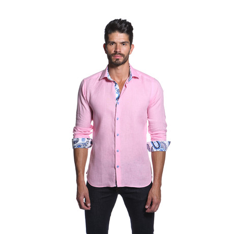 THOMAS Button Up Shirt // Light Pink (S)