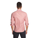 THOMAS Button Up Shirt // Peach Check (L)