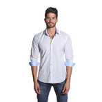 OTT Button Up Shirt // Blue + Cream Check (S)