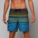 Stripe Gradient 9" Swimshort // Pacific (S)