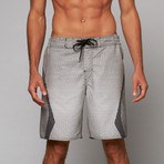 Side Graphic 9" Swimshort // Grey (S)