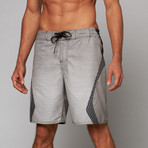 Side Graphic 9" Swimshort // Grey (S)